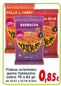 Proxi YATEKOMO Fideos orientales gama oferta