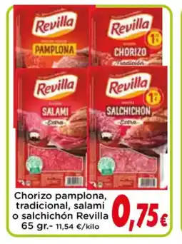 Proxi REVILLA Chorizo pamplona, tradicional, salami o salchichón oferta