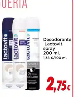 Proxi LACTOVIT Desodorante spray oferta