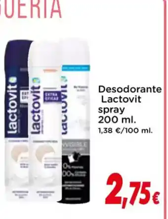 Proxi LACTOVIT Desodorante spray oferta