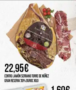 Claudio Centro jamón serrano torre de núñez gran reserva 50% duroc oferta