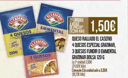 Claudio Queso rallado el caserio 4 quesos especial gratinar oferta