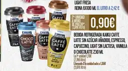 Claudio Bebida refrigerada kaiku caffe latte sin azúcar añadido, espresso oferta
