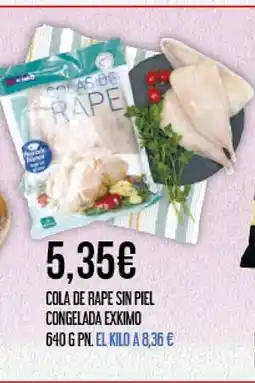Claudio Cola de rape sin piel congelada exkimo oferta