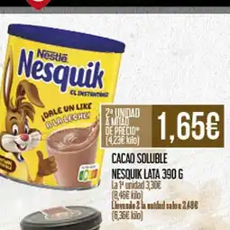 Claudio Cacao soluble nesquik lata oferta