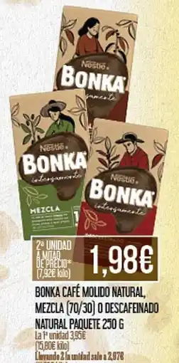 Claudio BONKA Café molido natural oferta