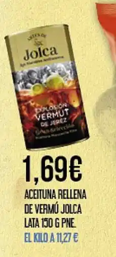 Claudio JOLCA Aceituna rellena de vermú oferta