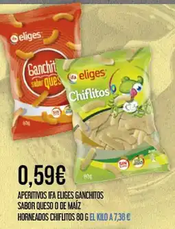 Claudio Aperitivos ifa eliges ganchitos sabor queso o de maíz oferta