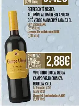 Claudio Vino tinto d.o.ca. rioja campo viejo crianza botella oferta