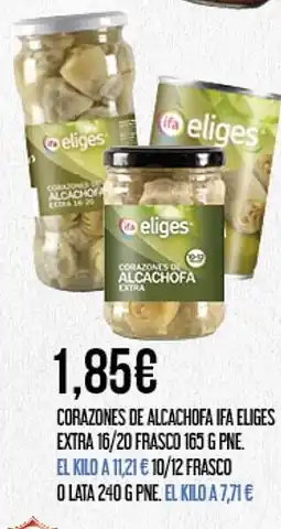 Claudio Corazones de alcachofa ifa eliges extra 16/20 frasco oferta