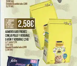 Claudio Alimento gato friskies conejo pollo y verduras o atún y verduras oferta