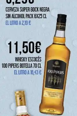 Claudio Whisky escocés 100 pipers botella oferta