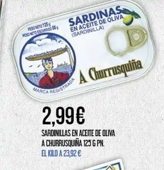 Claudio Sardinillas en aceite de oliva a churrusquiña oferta