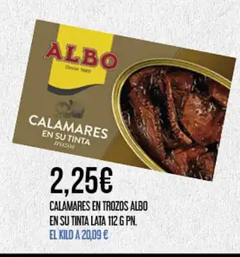 Claudio ALBO Calamares en trozos oferta