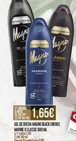 Claudio Gel de ducha magno black energy oferta