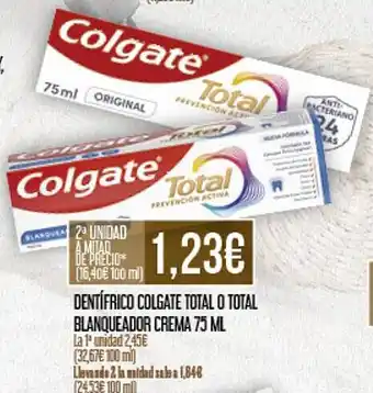 Claudio Dentífrico colgate total o total oferta