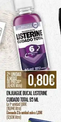 Claudio Enjuague bucal listerine cuidado total oferta