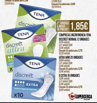 Claudio TENA Compresas incontinencia oferta