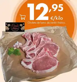 Supermercados Lupa Chuleta de lomo de cerdo ibérico oferta