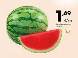 Supermercados Lupa Sandía rayada sin pepitas oferta