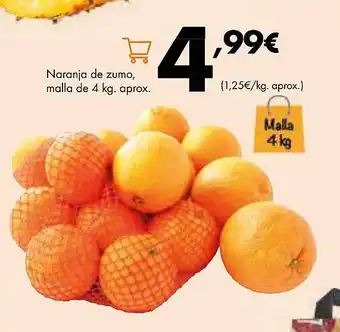 Supermercados Lupa Naranja de zumo oferta