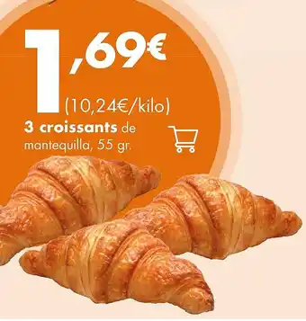 Supermercados Lupa 3 croissants de mantequilla oferta