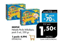 Supermercados Lupa NESTLÉ Helado Pirulo Mikolápiz oferta