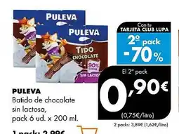 Supermercados Lupa PULEVA Batido de chocolate oferta