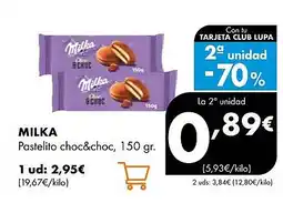 Supermercados Lupa MILKA Pastelito choc&choc oferta