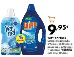 Supermercados Lupa WIPP EXPRESS Detergente gel azul o antiolores, 35 lavados o power caps oferta