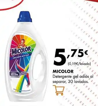 Supermercados Lupa MICOLOR Detergente gel adiós oferta
