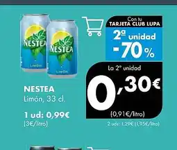 Supermercados Lupa NESTEA Limón oferta