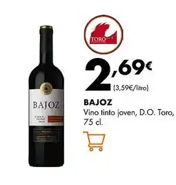 Supermercados Lupa BAJOZ Vino tinto joven, D.O. Toro oferta