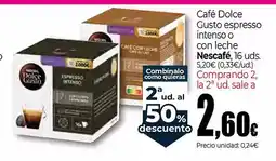 UDACO NESCAFE Café Dolce Gusto espresso intenso o con leche oferta