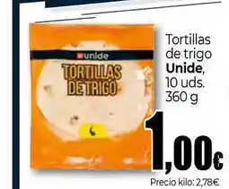 UDACO UNIDE Tortillas de trigo oferta