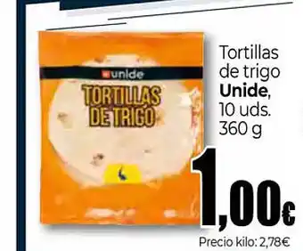 UDACO UNIDE Tortillas de trigo oferta