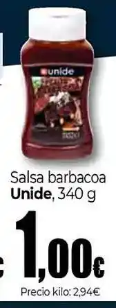 UDACO UNIDE Salsa barbacoa oferta