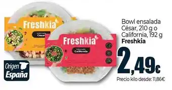 Unide Market FRESHKIA Bowl ensalada César oferta