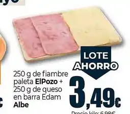 Unide Market ALBE de fiambre paleta de queso en barra Edam oferta
