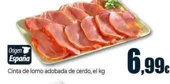 Unide Market Cinta de lomo adobada de cerdo oferta