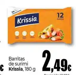 Unide Market KRISSIA Barritas de surimi oferta