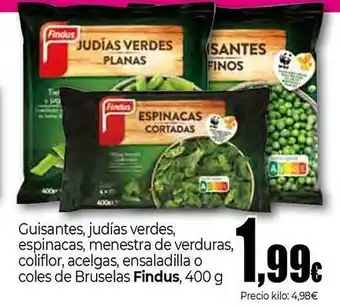 Unide Market Guisantes, judías verdes, espinacas, menestra de verduras, coliflor, acelgas, ensaladilla o coles de Bruselas oferta