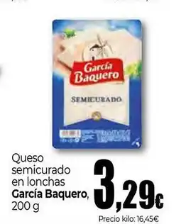 Unide Market GARCIA BAQUERO Queso semicurado en lonchas oferta