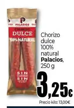Unide Market PALACIOS Chorizo dulce 100% natural oferta
