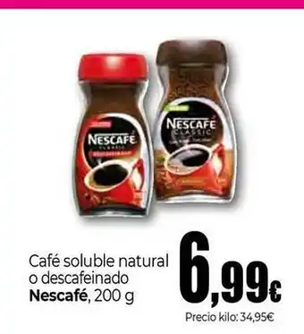 Unide Market NESCAFE Café soluble natural o descafeinado oferta