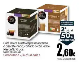 Unide Market NESCAFE Café Dolce Gusto espresso intenso o descafeinado, cortado o con leche oferta