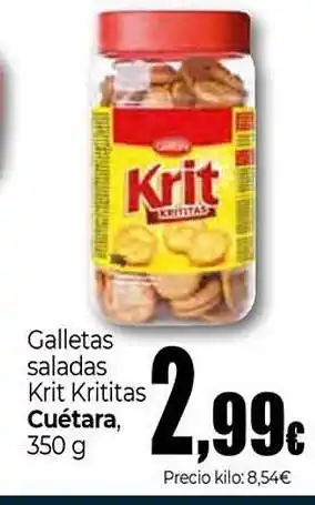 Unide Market CUETARA Galletas saladas Krit Krititas oferta