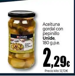 Unide Market UNIDE Aceituna gordal con pepinillo oferta