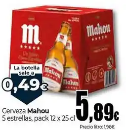 Unide Market MAHOU Cerveza 5 estrellas oferta