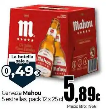 Unide Market MAHOU Cerveza 5 estrellas oferta